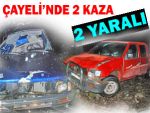 ÇAYELİ'NDE 2 AYRI KAZADA 2 KİŞİ YARALANDI