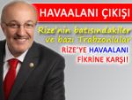 Havaalanına Trabzon ve Rize'nin batısı karşı!