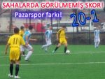 Pazarspor U-16 takımı gol rekoru kırdı: 20-1