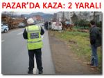 Pazar Hamidiye'de trafik kazası: 2 yaralı