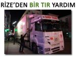 Rize'den Hatay'daki mültecilere yardım eli