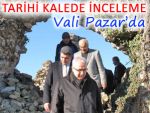 Vali Çakır, Pazar'da incelemelerde bulundu