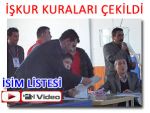 PAZAR'DA İLK ETAP İŞKUR KURASI ÇEKİLDİ