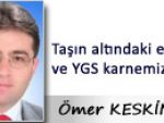 Taşın altındaki eller ve YGS karnemiz