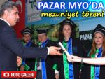 Pazar MYO'da 3. dönem mezuniyet coşkusu