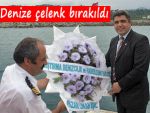 PAZAR'DA DENİZE ÇELENK BIRAKILDI