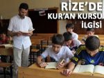 Rize'de camiler yetmeyince okullar kurs oldu