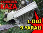 İftara giderken uçuruma düştüler: 1 ölü 9 yaralı