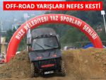 RİZE'DE OFF-ROAD YARIŞLARI NEFES KESTİ