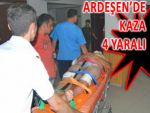 ARDEŞEN'DE TRAFİK KAZASI: 4 YARALI