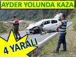 AYDER'DE TRAFİK KAZASI: 4 YARALI