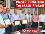 PAZAR ESNAFINA DA TAHSİLAT PLAKETİ