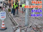 PAZAR'DA KALDIRIMLAR YENİLENİYOR