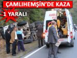 ÇAMLIHEMŞİN'DE TRAFİK KAZASI: 1 YARALI