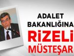 Adalet Bakanlığı müsteşarlığına Rize'den atama