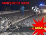 ARDEŞEN'DE TRAFİK KAZASI: 3 YARALI