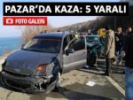 PAZAR'DA ZİNCİRLEME KAZA: 5 YARALI