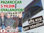 Pazarlı pazar esnafı kapalı pazar yeri istiyor