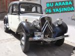 1938 model Citroen marka antika araç taş gibi!