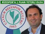 Rizespor'dan '1 puan bizi mutlu etti' açıklaması