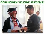 Pazar'da öğrenciler, velilerine sertifika verdi!