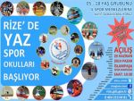 PAZAR'DA YAZ SPOR OKULLARI BAŞLIYOR