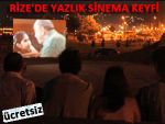 Rize Belediyesi'nden yazlık sinema hizmeti