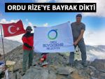 Ordu Rize’nin 3932 m. zirvesine bayrak dikti