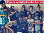 Pazarlı miniklerden keman ve gitar konseri