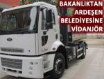 ARDEŞEN BELEDİYESİNE ARAÇ HİBE EDİLDİ