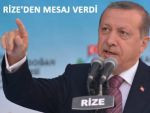 CUMHURBAŞKANI ERDOĞAN'IN RİZE TEMASLARI