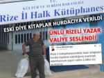 Rize'de Kütüphanedeki kitaplar hurdaya verildi!