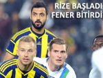 RİZESPOR ÖNE GEÇTİĞİ MAÇI KAYBETTİ