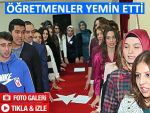 PAZAR'DA ÖĞRETMENLER YEMİN ETTİ