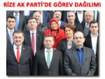 AK PARTİ RİZE'DE GÖREV DAĞILIMI YAPILDI