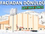 RİZE'DE SPOR KOMPLEKSİNİN ÇATISI ÇÖTÜ