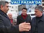 VALİ YAZICI'DAN PAZAR'DA YOL İNCELEMESİ