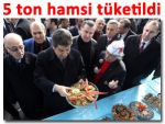 Bu yok zamanda 5 ton hamsi ikram edildi!