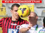 Rizespor'dan deplasmanda altın gibi galibiyet