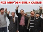 MHP'DEN RİZE'DE BİRLİK ÇAĞRISI