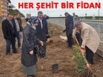 Pazar'da şehitler için 'Bizim Fidanlarımız' dikildi