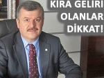 Rize SMMMO'dan kira geliri olanlara uyarı