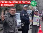 Pazar'da trafik kazalarına RENK'li önlem