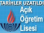 Açık Öğretim Lisesi kayıt yenileme tarihi uzatıldı