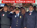 Pazar'da Polis etkinliklerine yağmur engeli