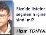 Rize'de listeler seçmenin içine sindi mi?