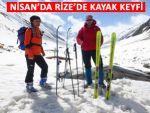 RİZE'DE KAYAK MEVSİMİ DEVAM EDİYOR