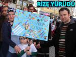 Rize’de otizmli çocuklar için yürüdüler