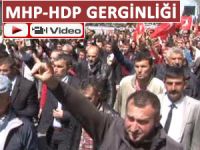 RİZE'DE MHP-HDP GERGİNLİĞİ YAŞANDI