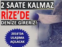 ERZURUMLU 2 SAATTE RİZE'DE DENİZE GİRECEK!